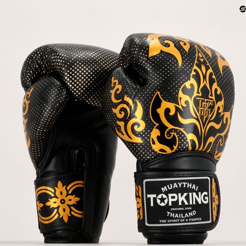 Rękawice bokserskie Top King Boxing Kanok black 6