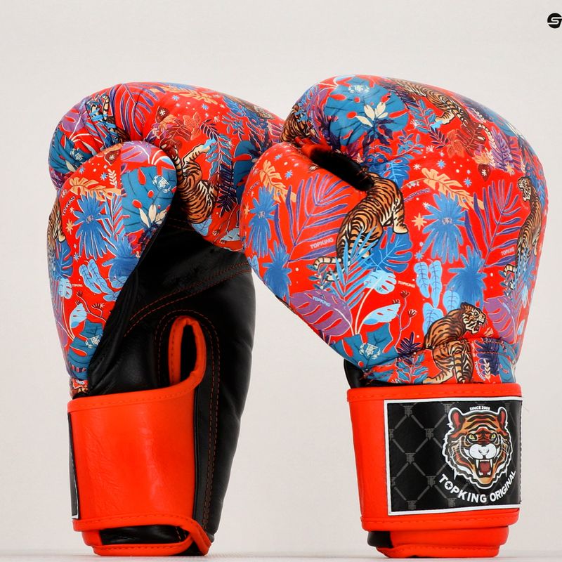 Rękawice bokserskie Top King Boxing Wild Tiger black/orange 6