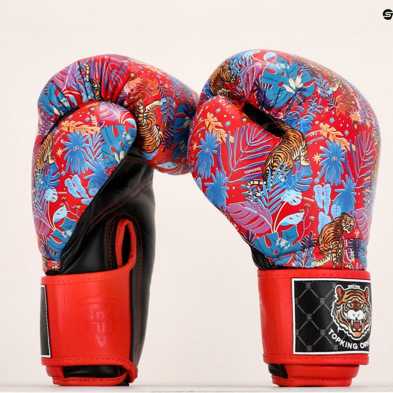 Rękawice bokserskie Top King Boxing Wild Tiger black/red 6