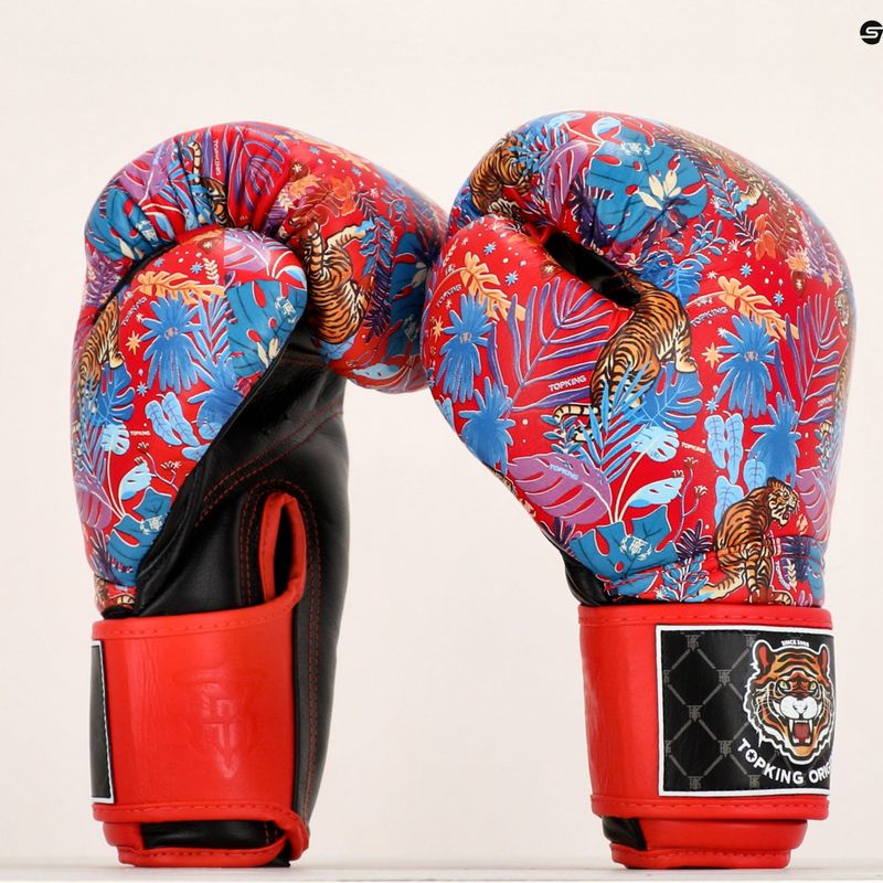 Rękawice bokserskie Top King Boxing Wild Tiger black/red 7
