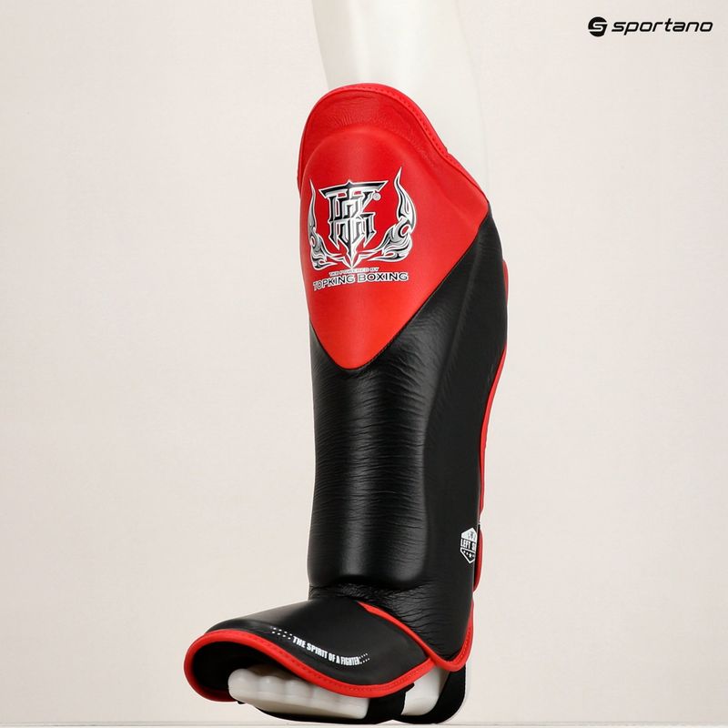 Ochraniacze piszczeli i stóp Top King Shin Guards Blend black/red 8