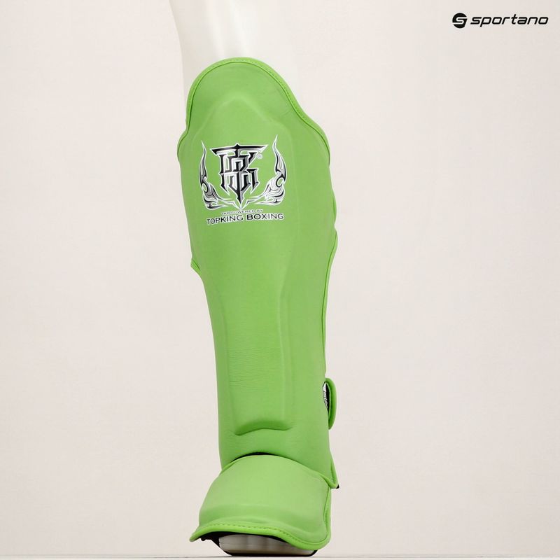 Ochraniacze piszczeli i stóp Top King Pro Semi Leather green 6