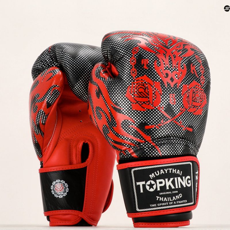 Rękawice bokserskie Top King Boxing Dragon red/black 6
