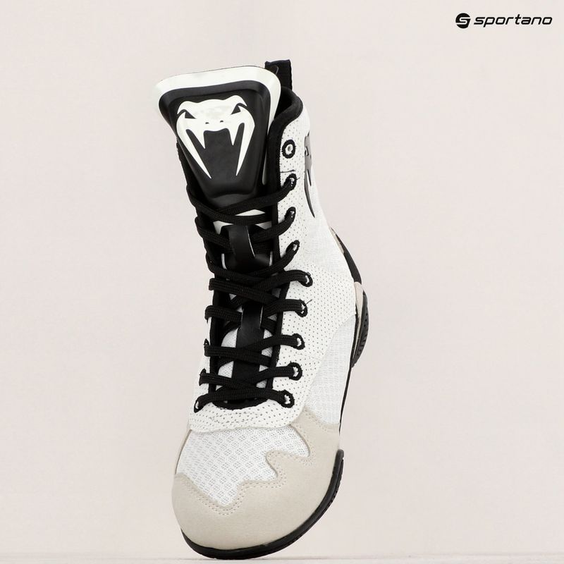 Buty bokserskie Venum Elite Boxing white/black 19