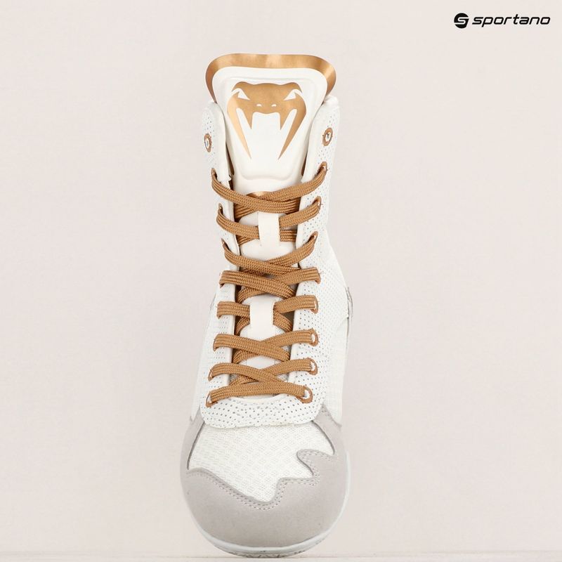 Buty bokserskie Venum Elite Boxing white/gold 20