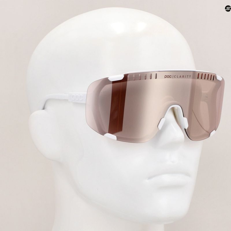 Okulary przeciwsłoneczne POC Devour hydrogen white/clarity trail /partly sunny silver 11