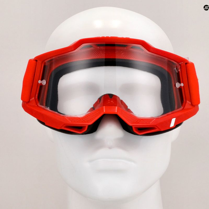 Gogle rowerowe 100% Accuri 2 red/clear 7