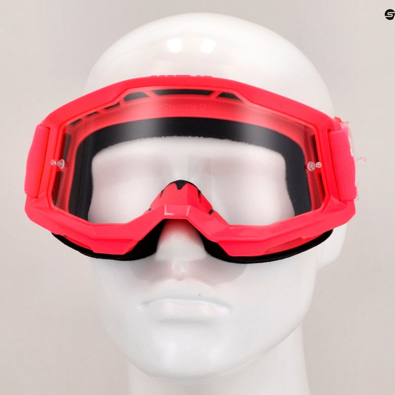 Gogle rowerowe 100% Strata 2 pink/clear 7