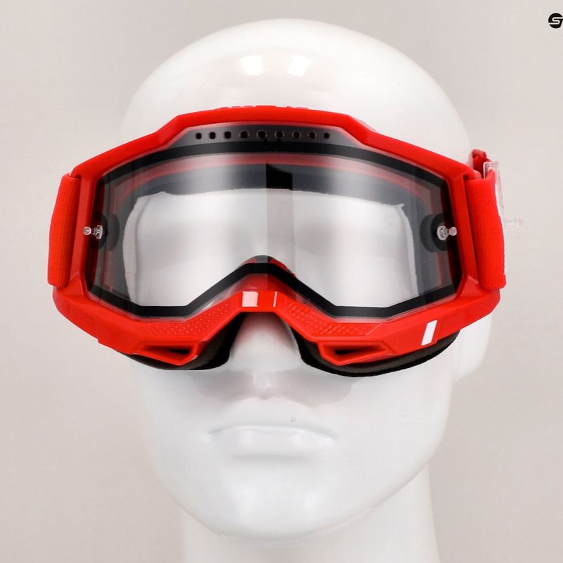 Gogle rowerowe 100% Accuri 2 Enduro MTB neon/red/clear 7