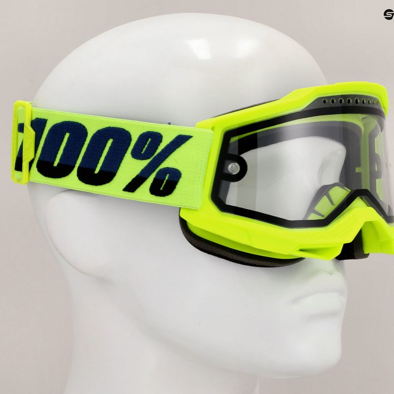 Gogle rowerowe 100% Accuri 2 Enduro MTB fluo/yellow/clear 7