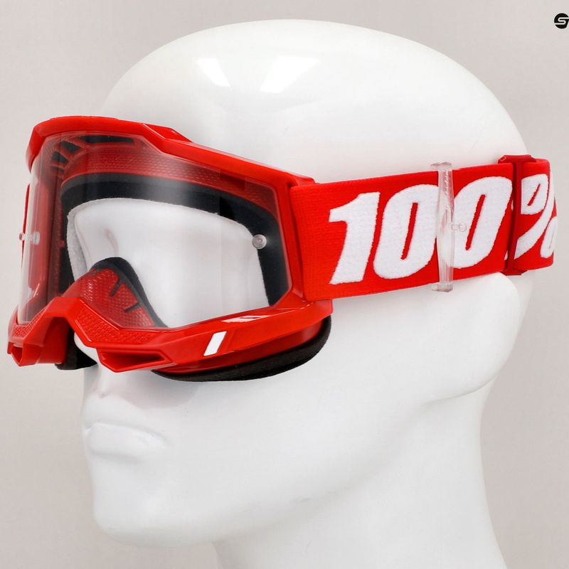 Gogle rowerowe 100% Accuri 2 neon/red/clear 7