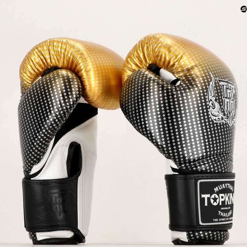 Rękawice bokserskie Top King Muay Thai Super Star Air gold 6