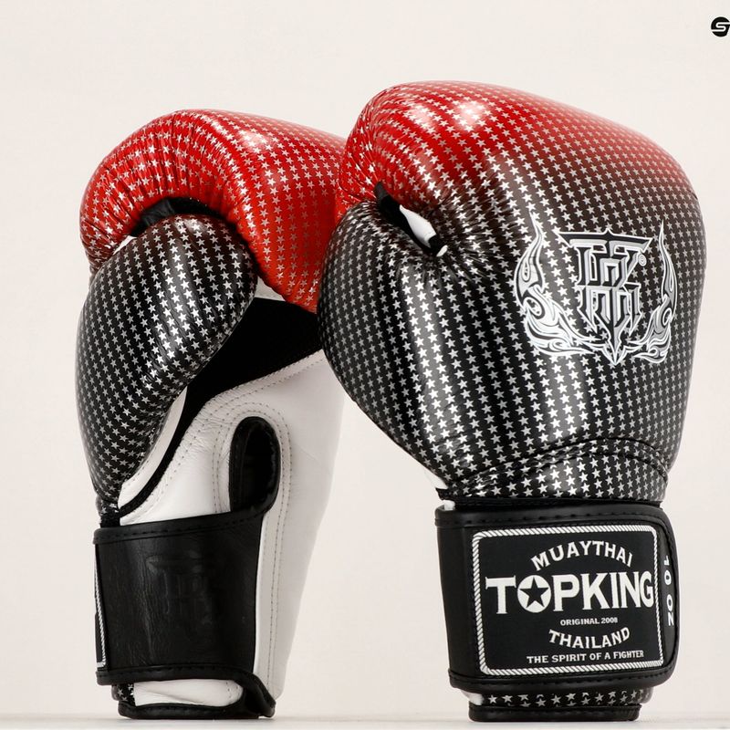Rękawice bokserskie Top King Muay Thai Super Star Air red 6