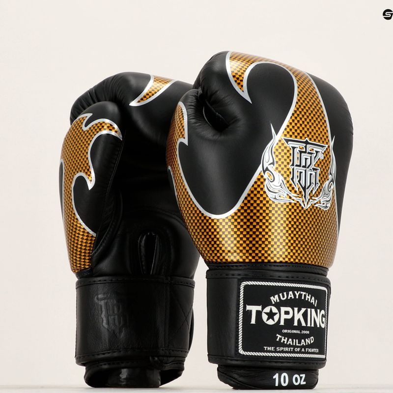 Rękawice bokserskie Top King Muay Thai Empower black/gold 7