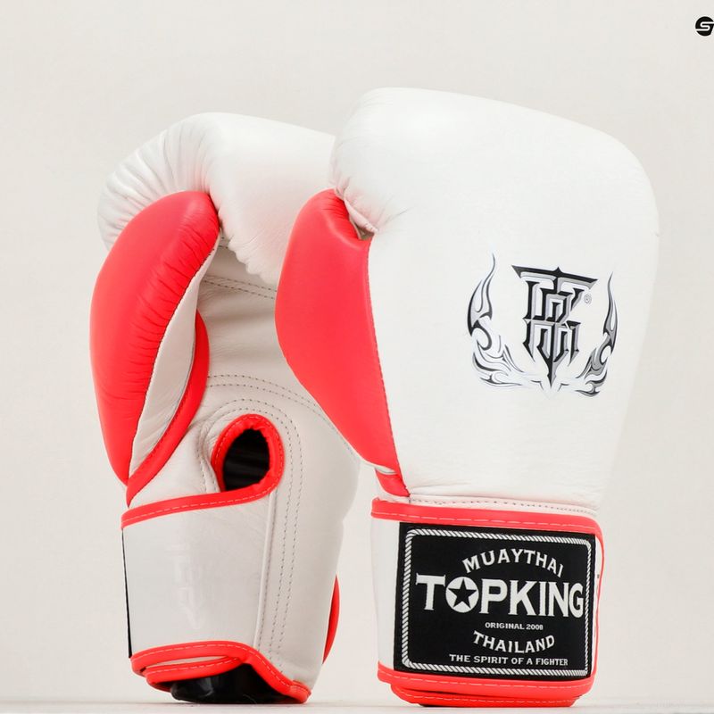 Rękawice bokserskie Top King Boxing Reborn white/pink 6