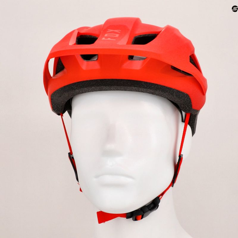Kask rowerowy Fox Racing Mainframe Trvrs fluorescent red 8