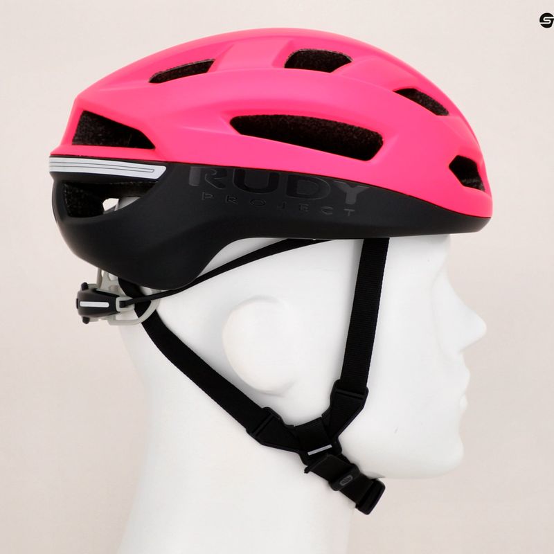 Kask rowerowy Rudy Project Skudo pink fluo/black matte 9