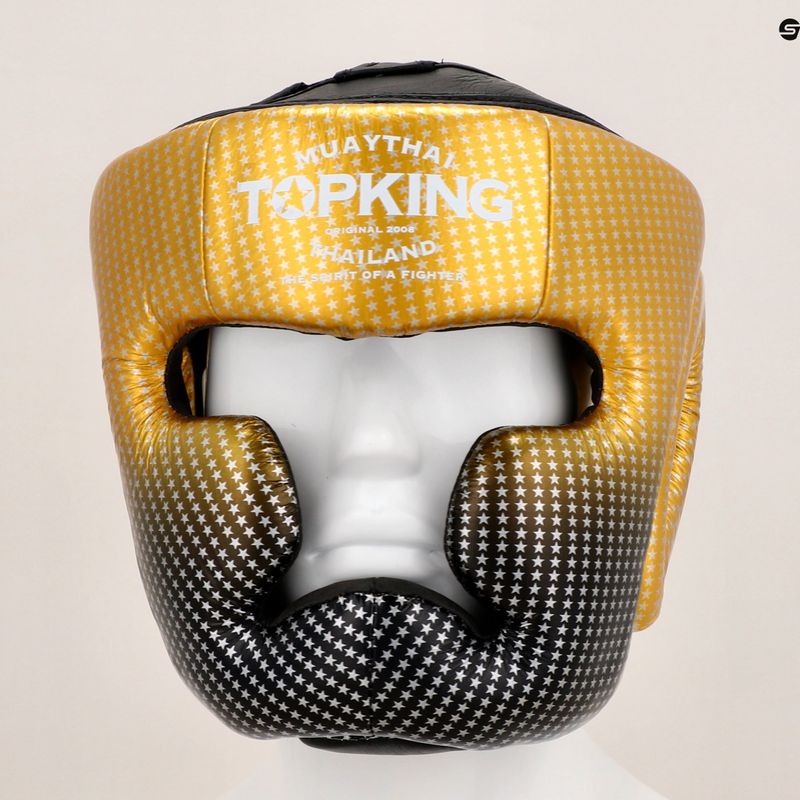 Kask bokserski Top King Super Star gold 8