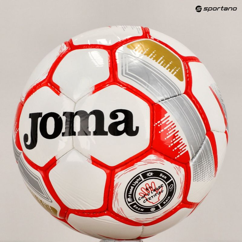 Piłka do piłki nożnej Joma Egeo white/red rozmiar 4 4