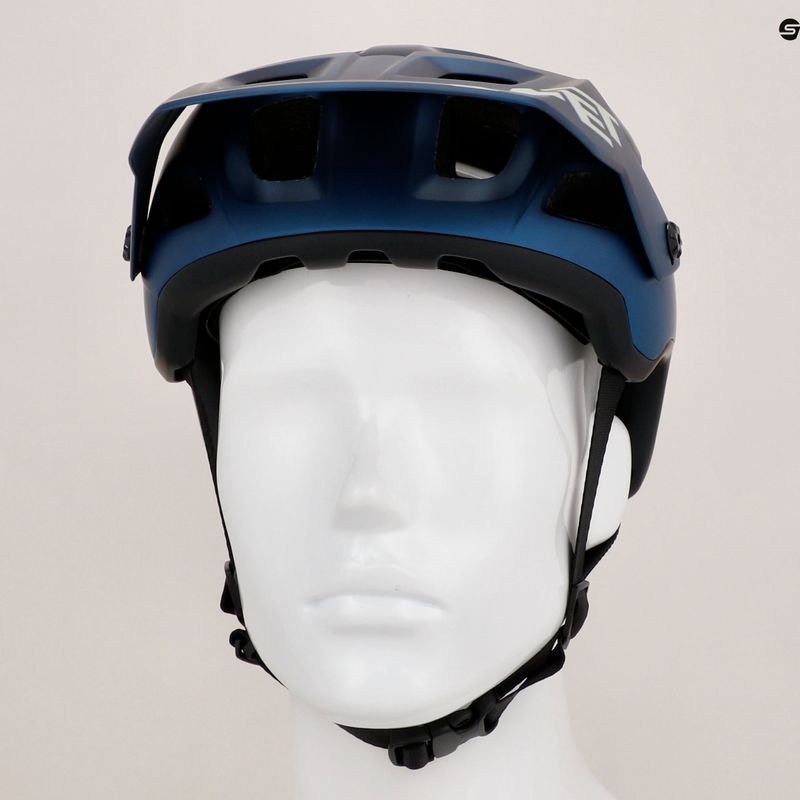 Kask rowerowy MET Terranova teal blue/ black metalic matt 9