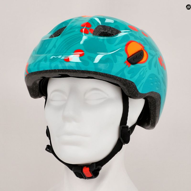 Kask rowerowy dziecięcy MET Hooray green fruit glossy 9