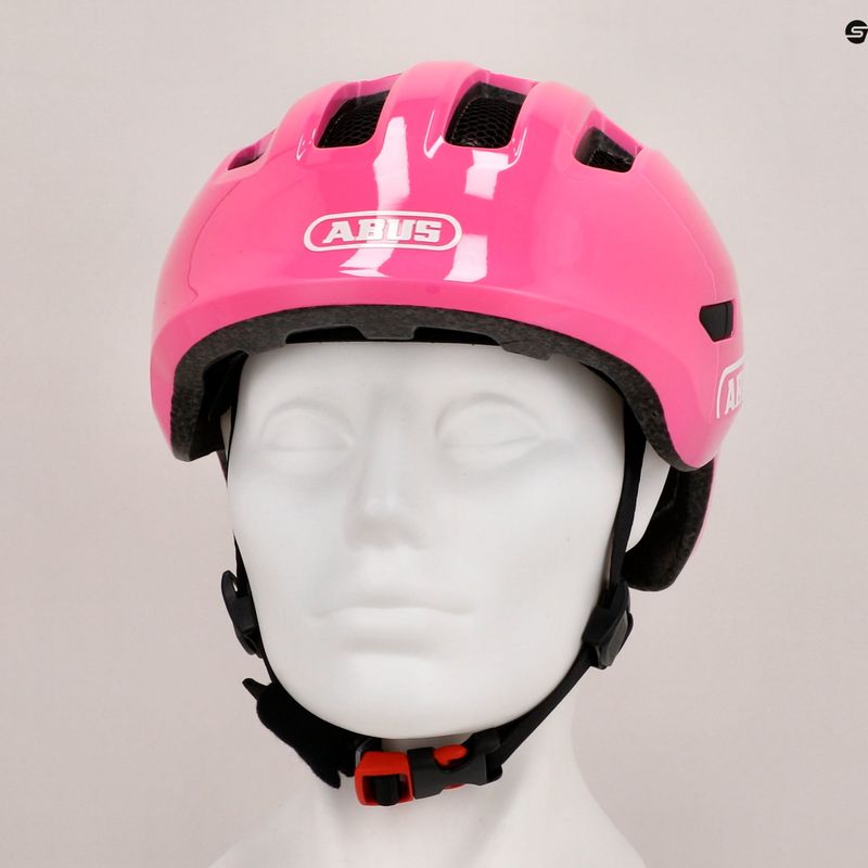 Kask rowerowy dziecięcy ABUS Smiley 3.0 shiny pink 8