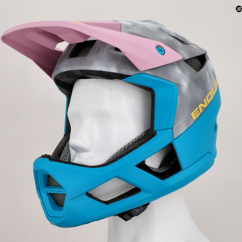 Kask rowerowy Endura MT500 Full Face dreich grey 7
