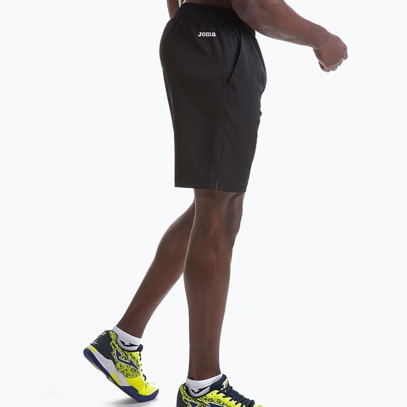 Spodenki tenisowe męskie Joma Bermuda Master Tennis black 3