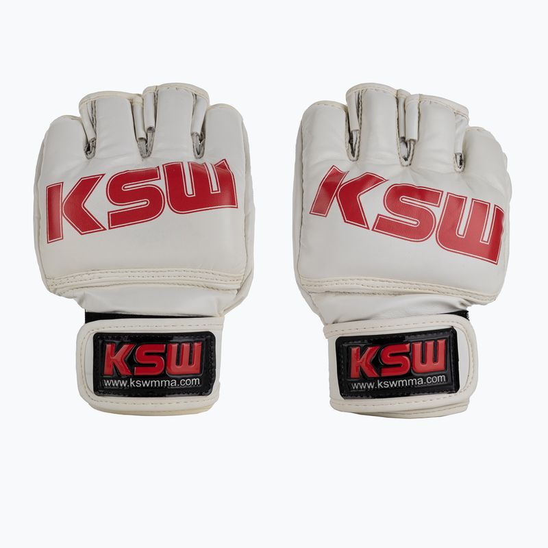 Rękawice grapplingowe KSW red