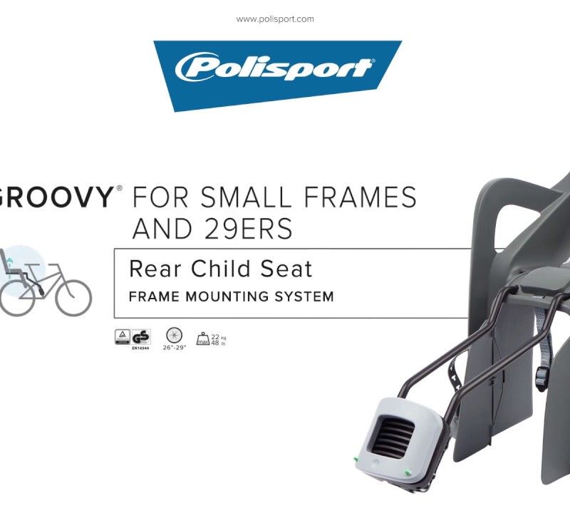 Fotelik rowerowy Polisport Groovy Maxi FF 29 light green/dark grey 8