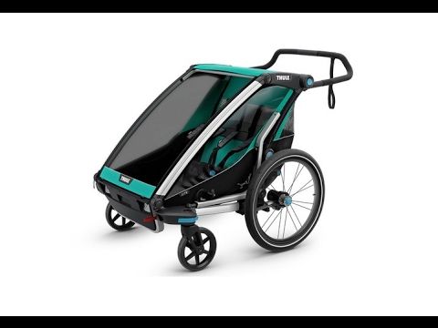 Przyczepka rowerowa dwuosobowa Thule Chariot Lite zielona 10203022 11