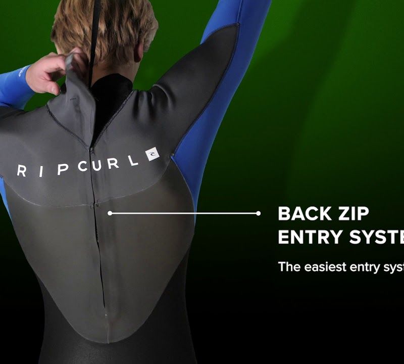 Pianka do pływania męska Rip Curl Omega 4/3 mm Back Zip black 9