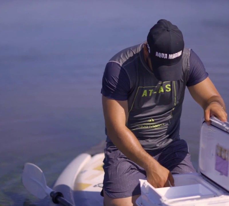 Zestaw deska SUP pompowana Aqua Marina Drift Fishing 10'10" 13