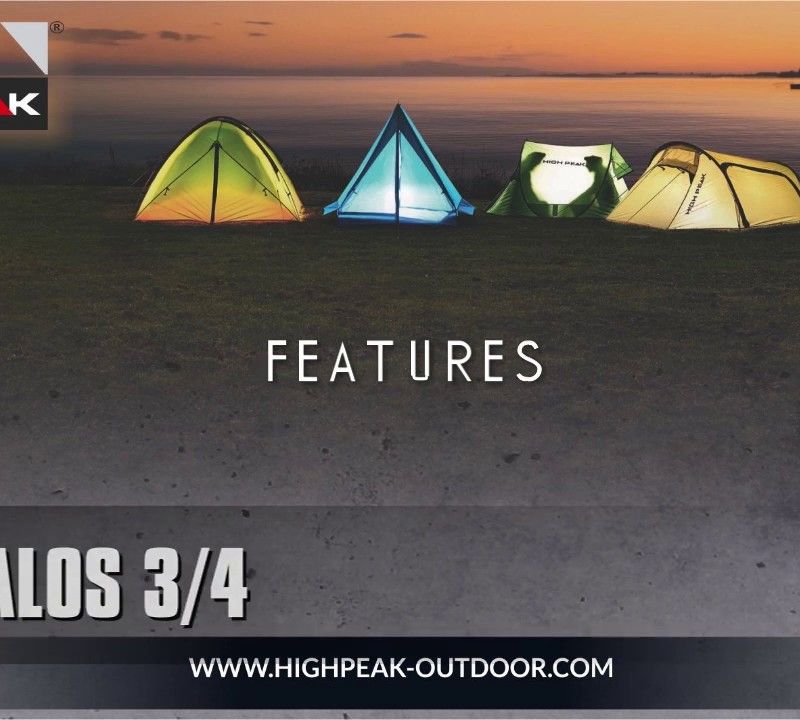 Namiot kempingowy 4-osobowy High Peak Talos 4 dark grey/green 11