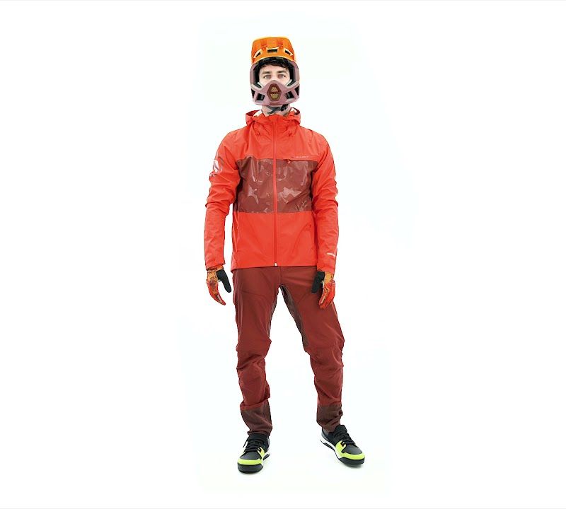 Kurtka rowerowa męska Endura Singletrack II Waterproof orange harvest 13