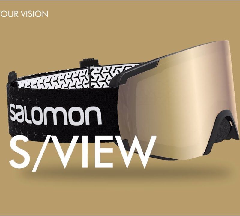 Gogle narciarskie Salomon S/View black brand/mid red 7