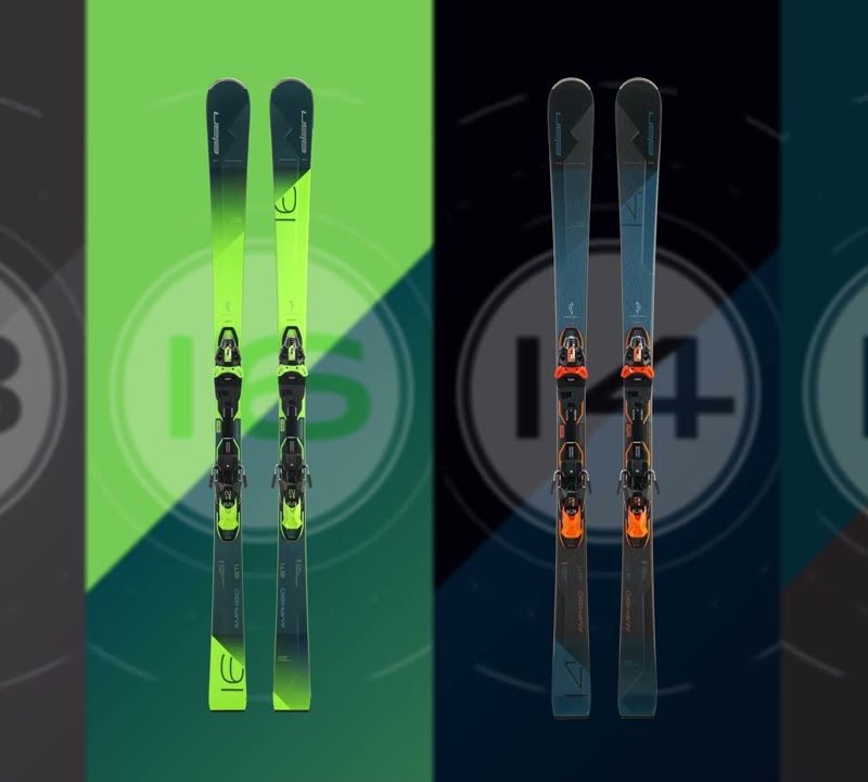 Narty zjazdowe Elan Amphibio 12 C PS + wiązania ELS 11 black/green 13