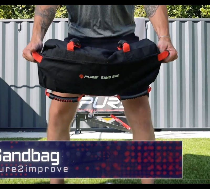 Worek treningowy Pure2Improve Sandbag czarny 2165 7