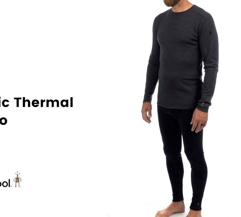 Longsleeve termoaktywny męski Smartwool Merino Base Layer Crew Boxed black 7