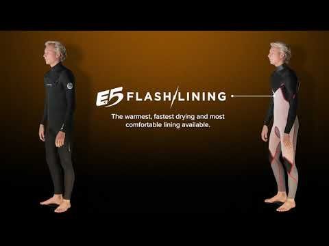 Pianka do pływania męska Rip Curl Dawn Patrol Performance 3/2 mm Chest Zip black 5