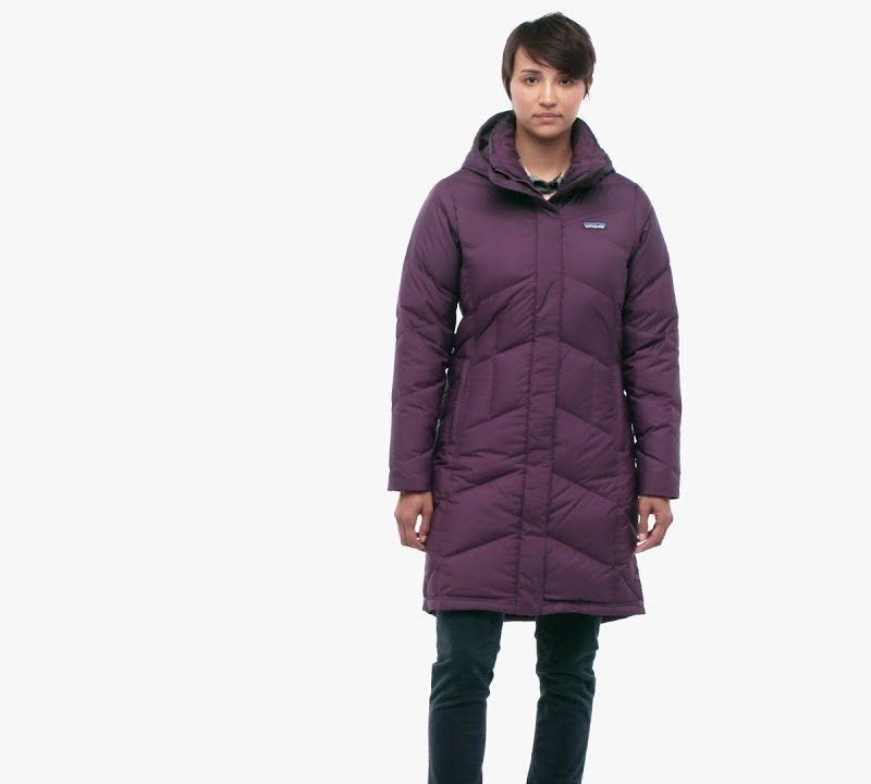 Płaszcz puchowy damski Patagonia Down With It Parka obsidian plum 11