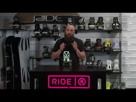 Wiązania snowboardowe męskie RIDE A-4 mint 5