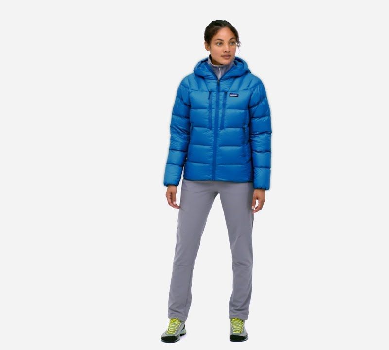 Kurtka puchowa damska Patagonia Fitz Roy Down Hoody lagom blue 8