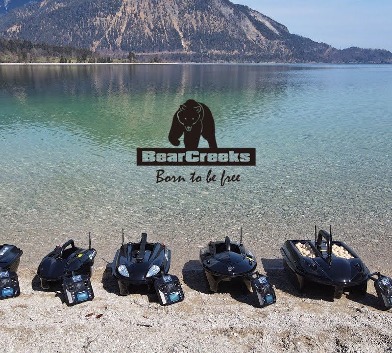 Łódka zanętowa BearCreeks iCatcher Pro + GPS Autopilot System VF Echosonda czarna BC.V3.PRO.4 6