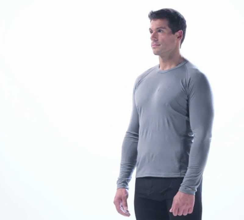 Longsleeve termoaktywny męski icebreaker 200 Oasis Crewe gritstone 14
