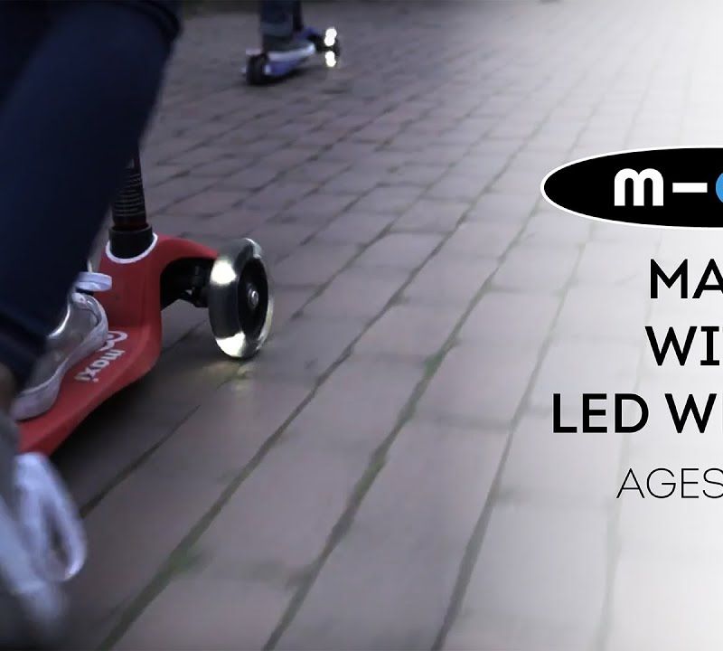 Hulajnoga trójkołowa dziecięca Micro Maxi Deluxe LED red 9