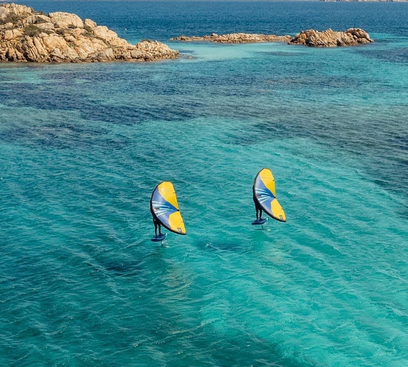 Deska do wingfoil + hydrofoil Unifiber Impulse 6'0 and 4.6 Wing, 2400 Front Wing Foil and Leash 26