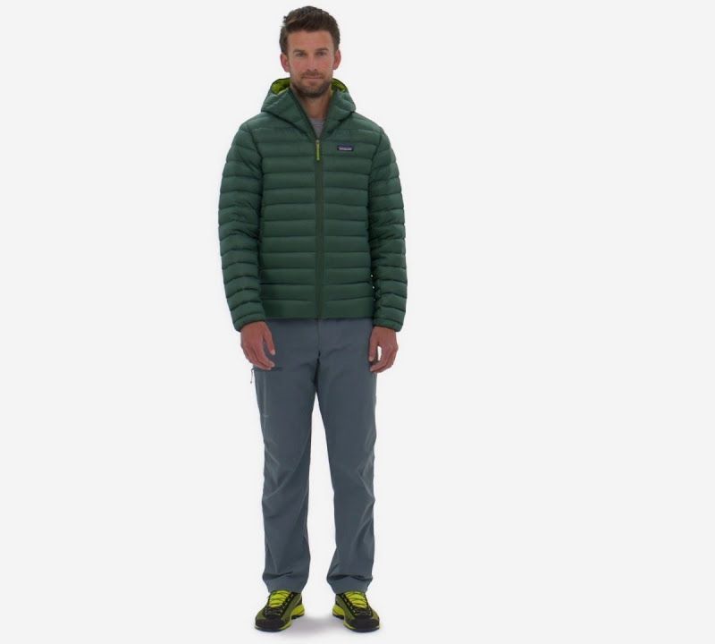 Kurtka puchowa męska Patagonia Down Sweater Hoody basin green 10