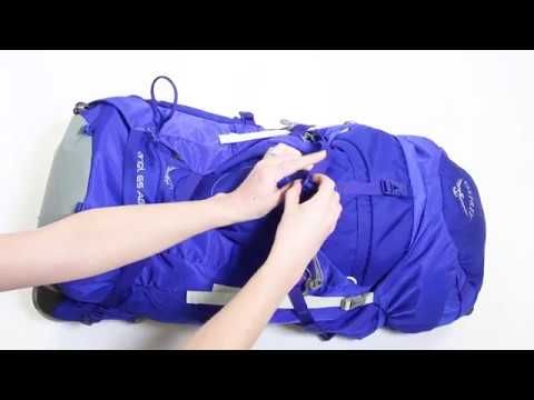 Plecak trekkingowy damski Osprey Ariel 55 l claret red 9