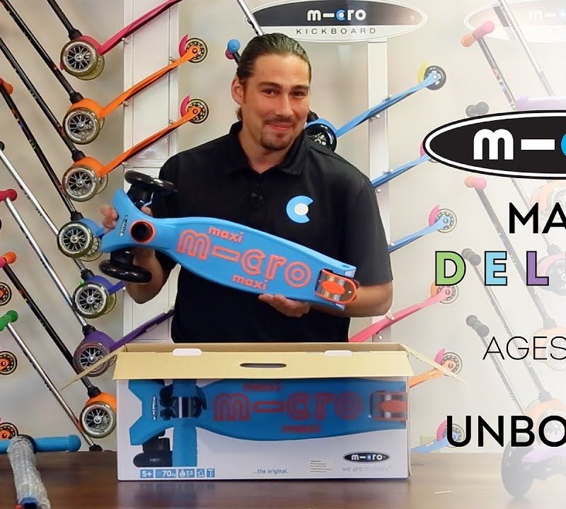 Hulajnoga trójkołowa dziecięca Micro Maxi Deluxe aqua 6